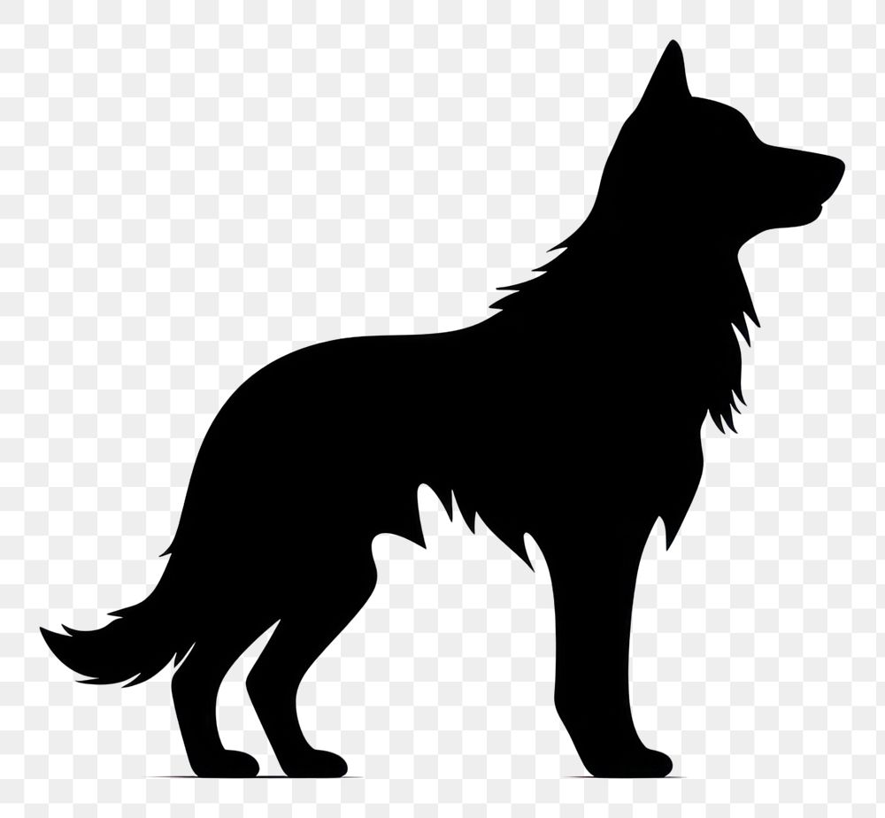 PNG Dog silhouette clip art dog animal canine.