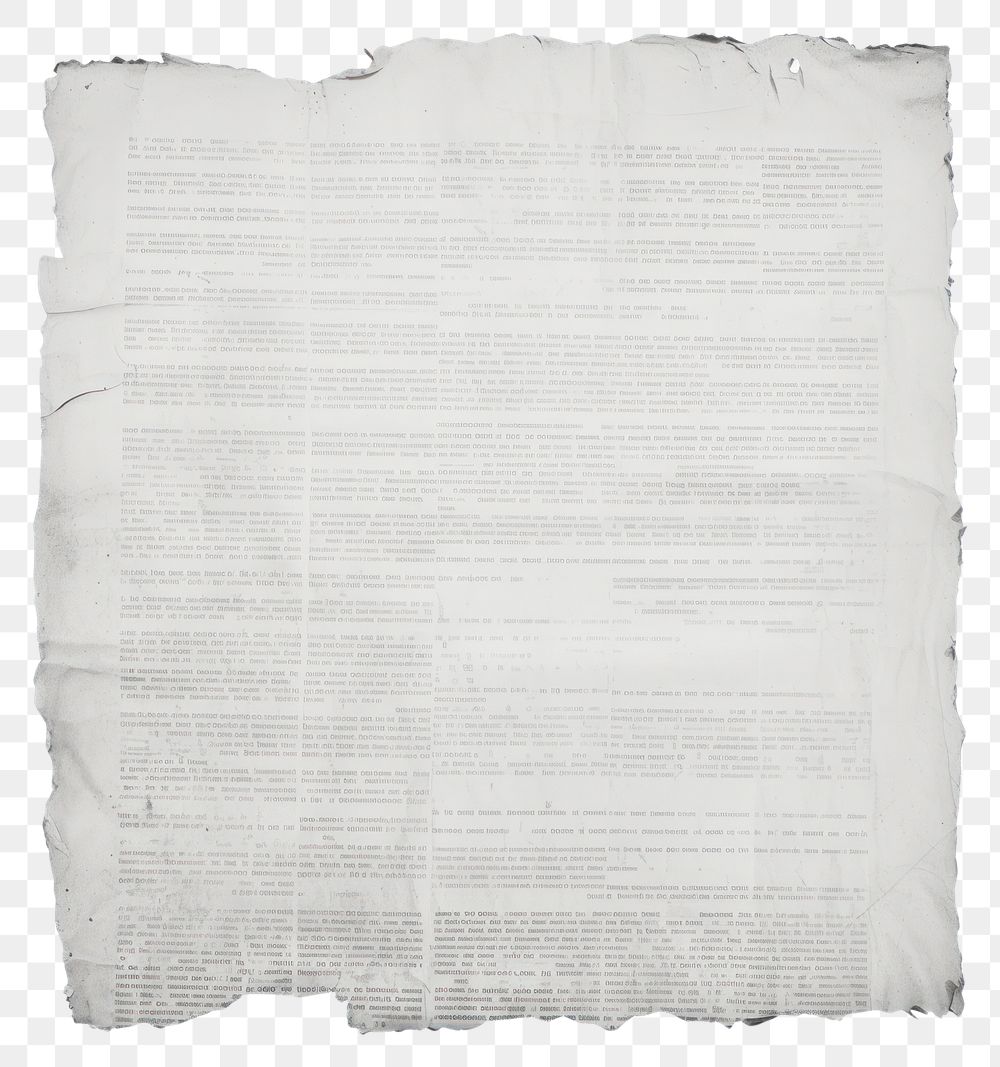 PNG English newspaper ripped paper text document page.