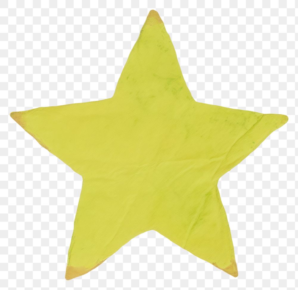 PNG Star shape ripped paper clothing apparel symbol.