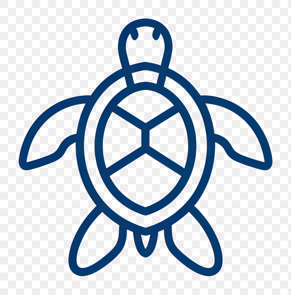 PNG Sea turtle logo symbol.