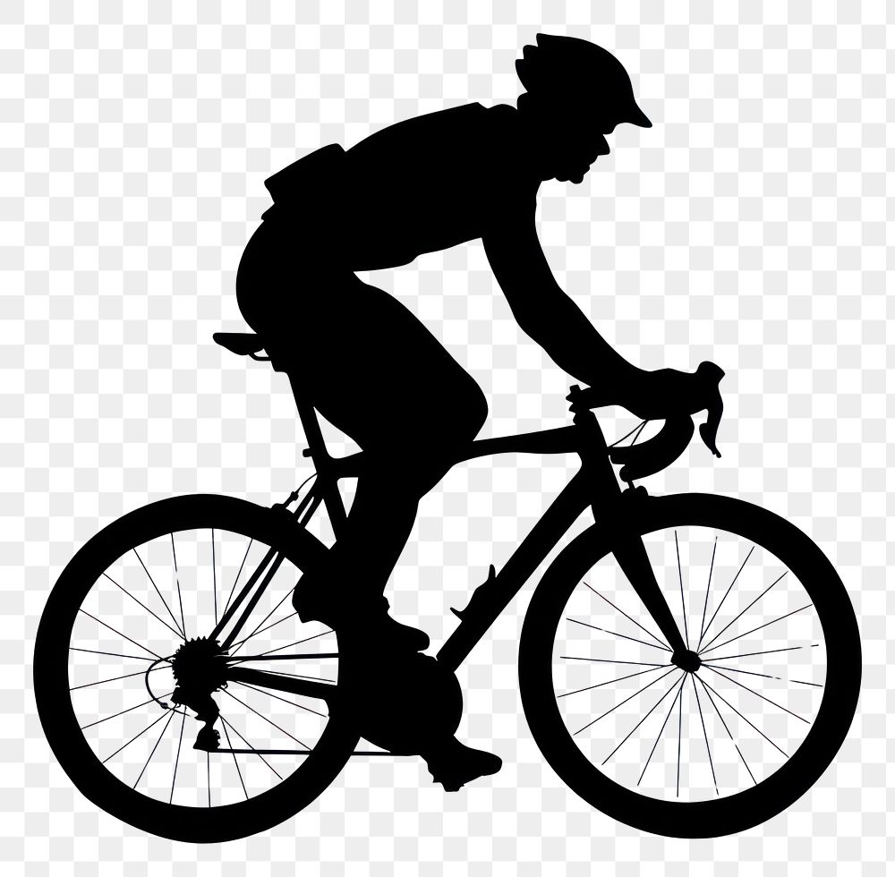 PNG Sport silhouette clip art sports transportation bicycle.
