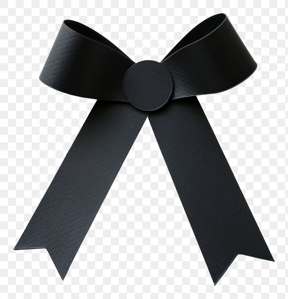 PNG Paper black ribbon award badge icon accessories accessory symbol.