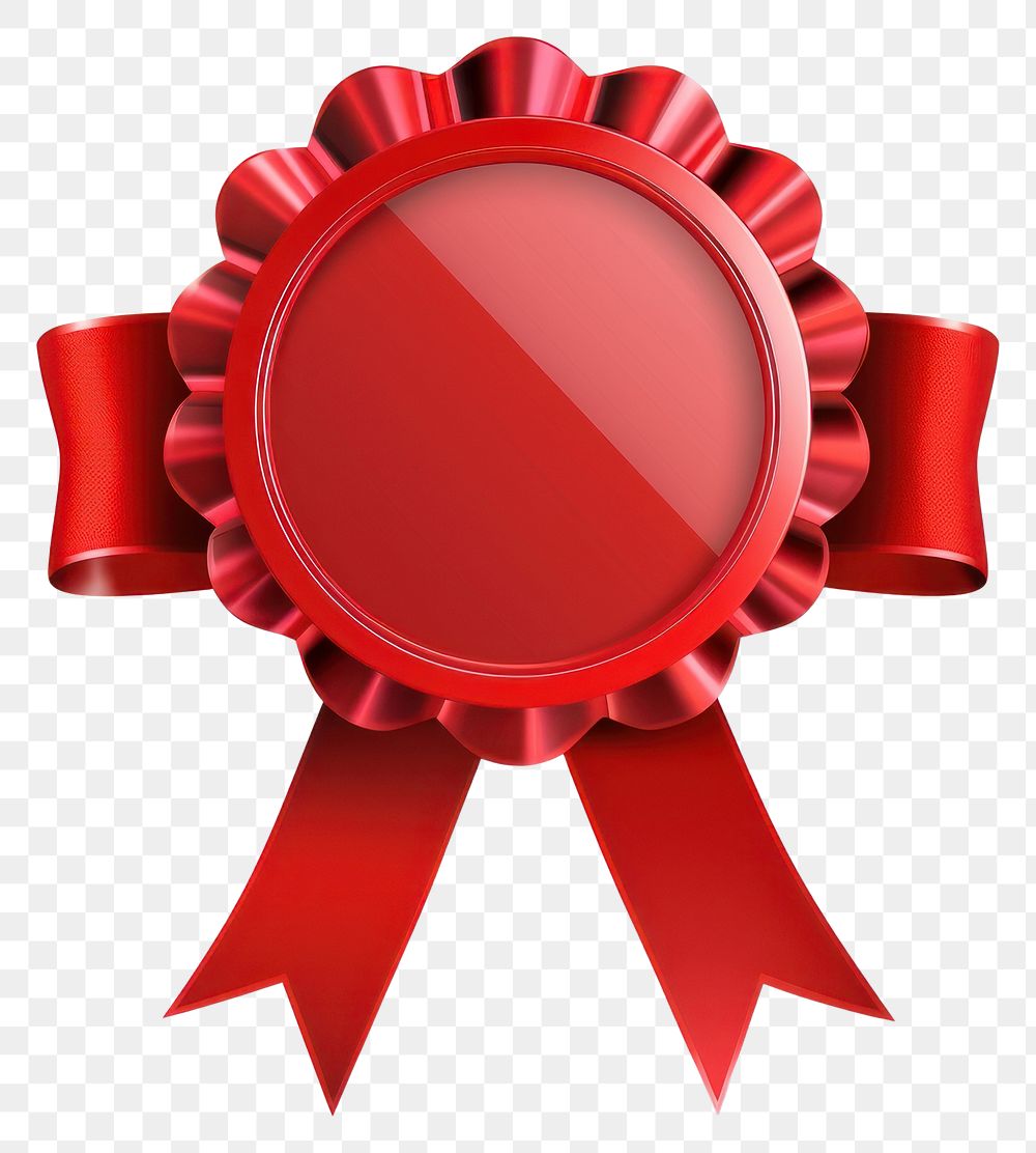 PNG Gradient red Ribbon award badge icon dynamite weaponry symbol.