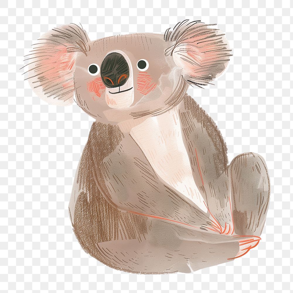 Koala png cute animal, transparent background