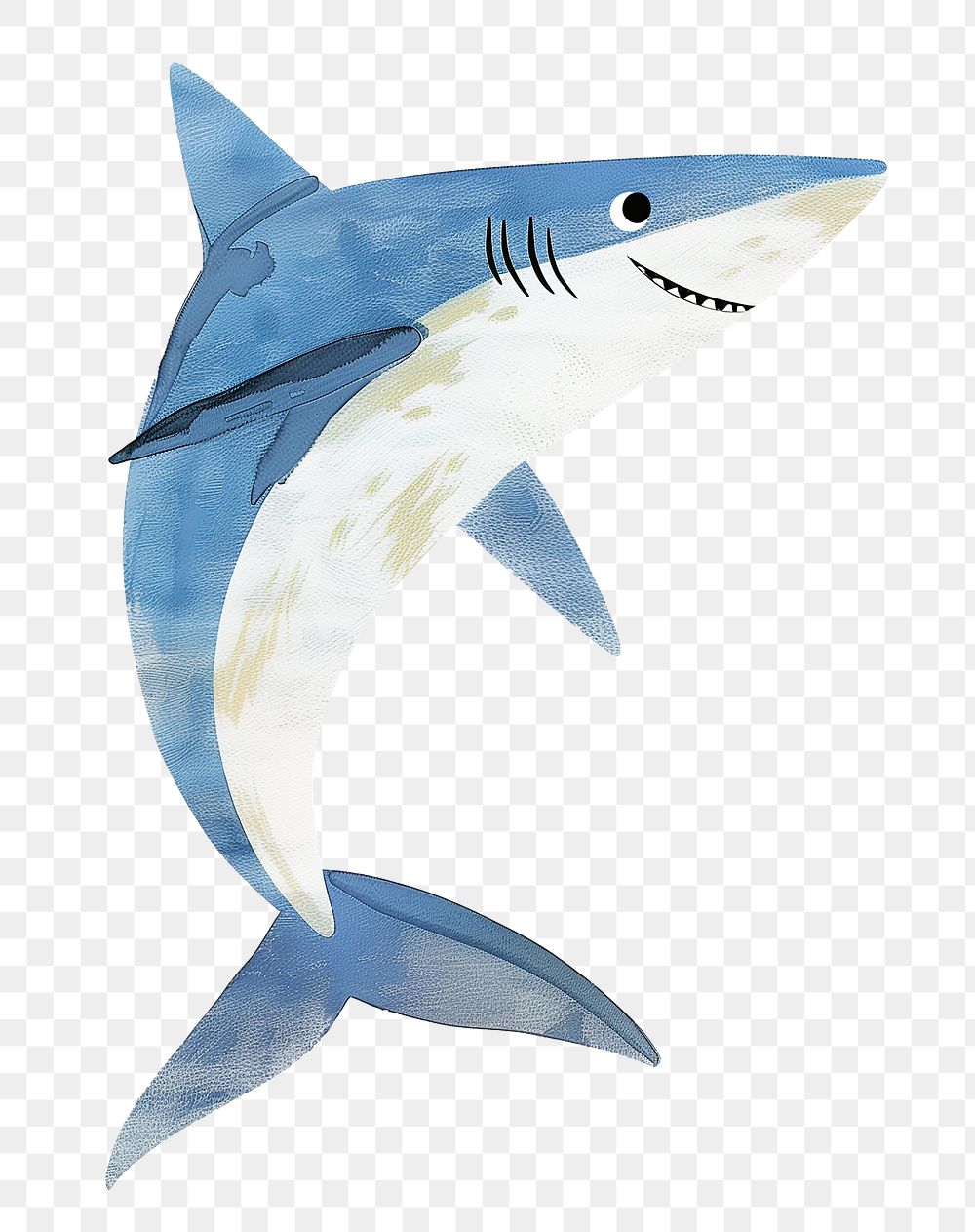 Shark png cute animal, transparent background