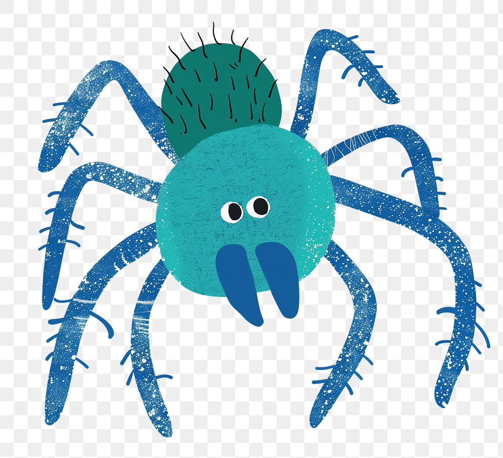 Spider png cute animal, transparent background