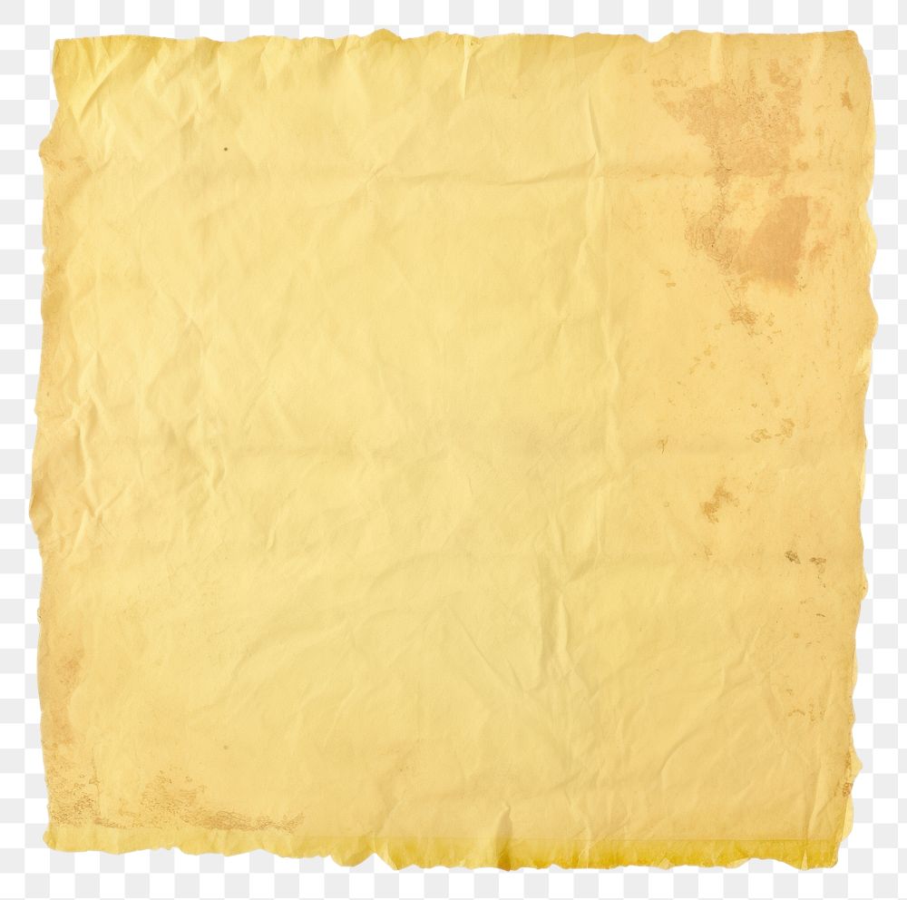 PNG Yellow ripped paper diaper home decor.