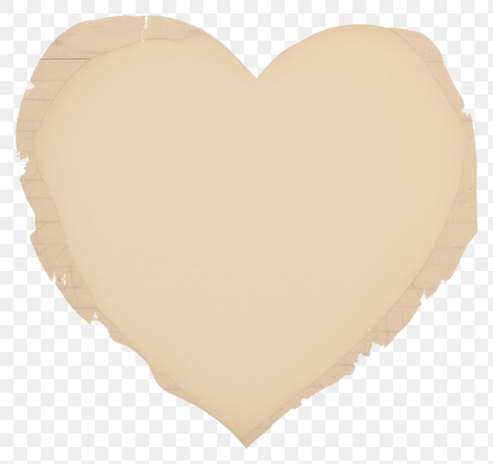 PNG Heart shape ripped paper diaper home decor.