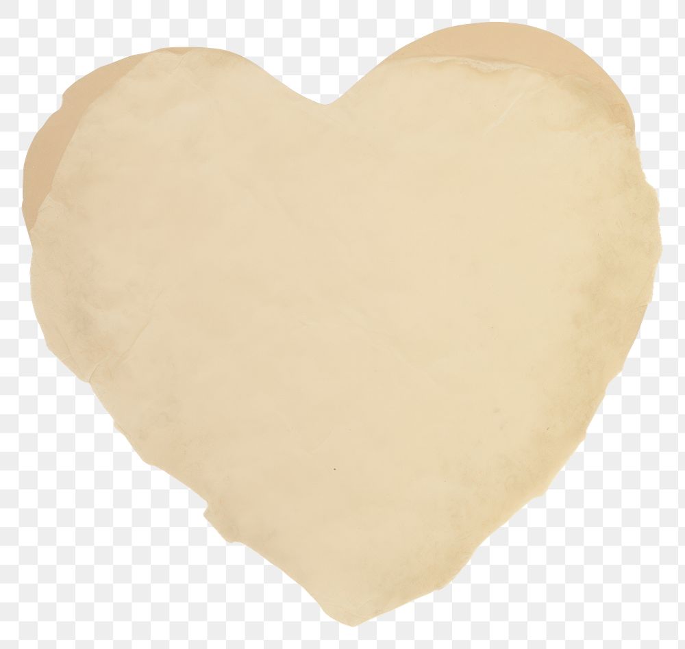 PNG Heart shape ripped paper cushion pillow diaper.
