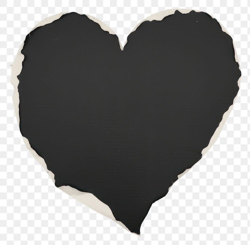 PNG Heart shape ripped paper diaper.