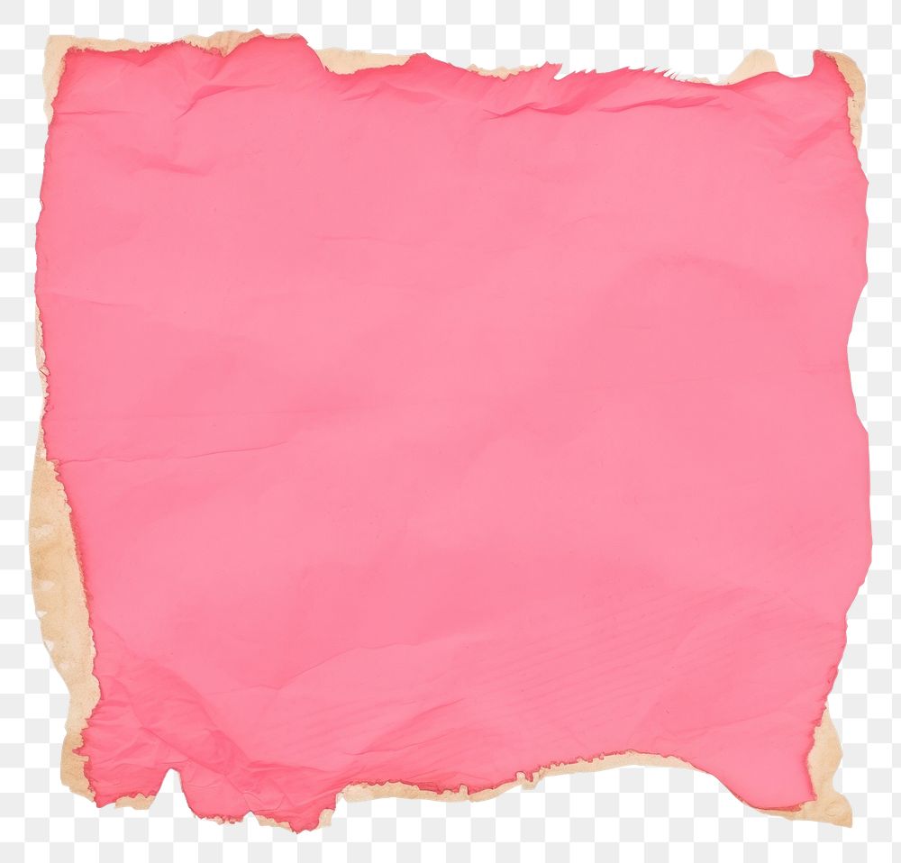 PNG HotPink ripped paper cushion diaper pillow.