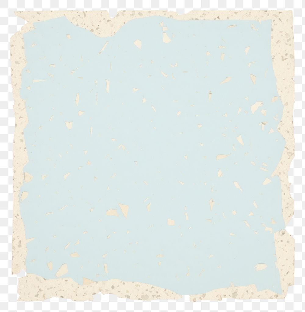 PNG LightBlue terrazzo ripped paper text blackboard page.