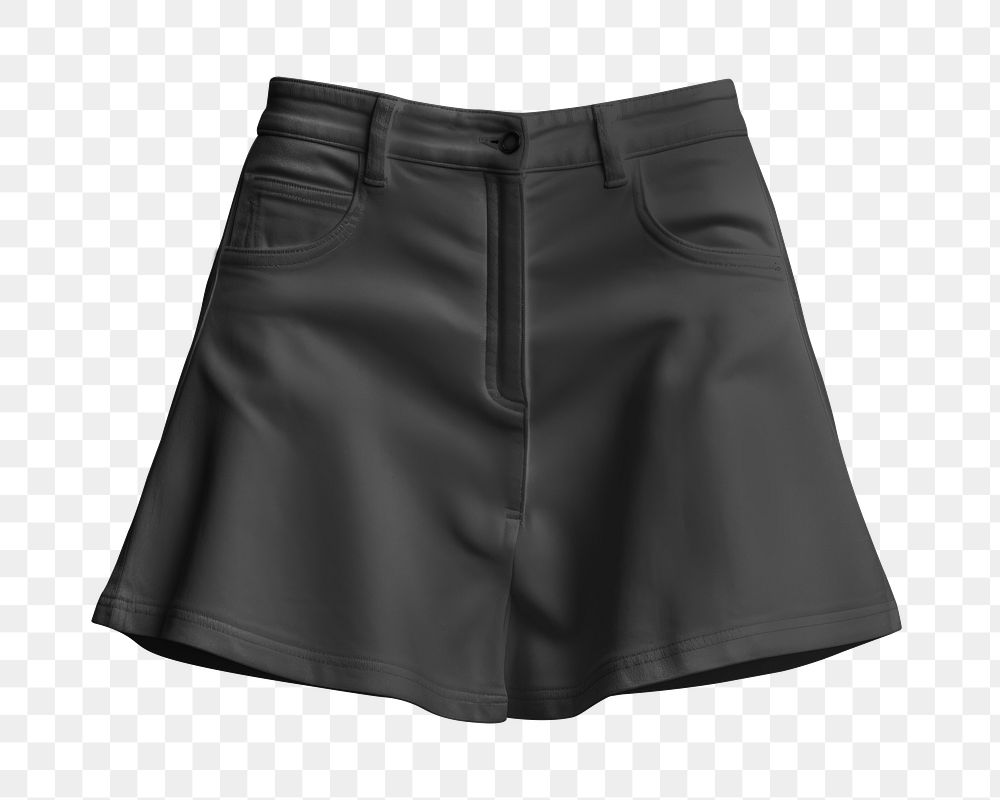 Black skirt png, transparent background