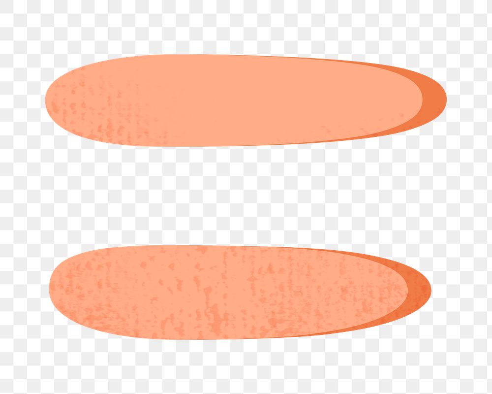 PNG orange equal to sign, transparent background