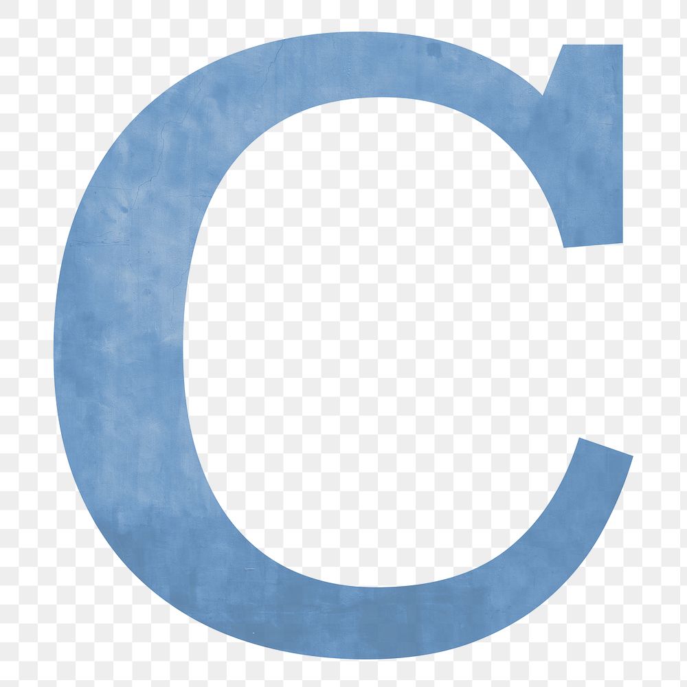 Letter C png alphabet, transparent background