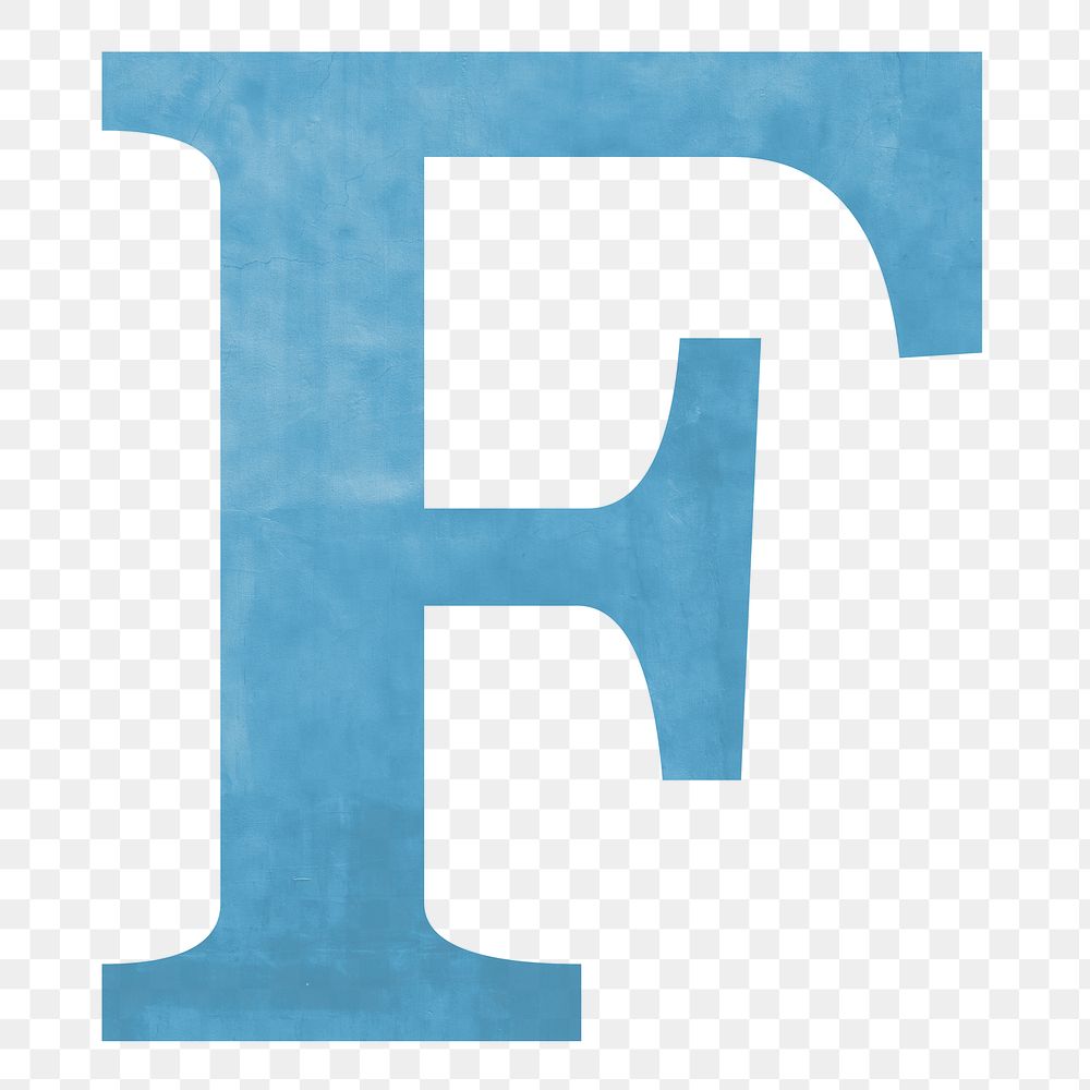 Letter F png alphabet, transparent background