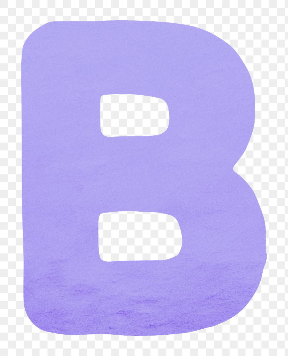 PNG purple B letter alphabet, transparent background