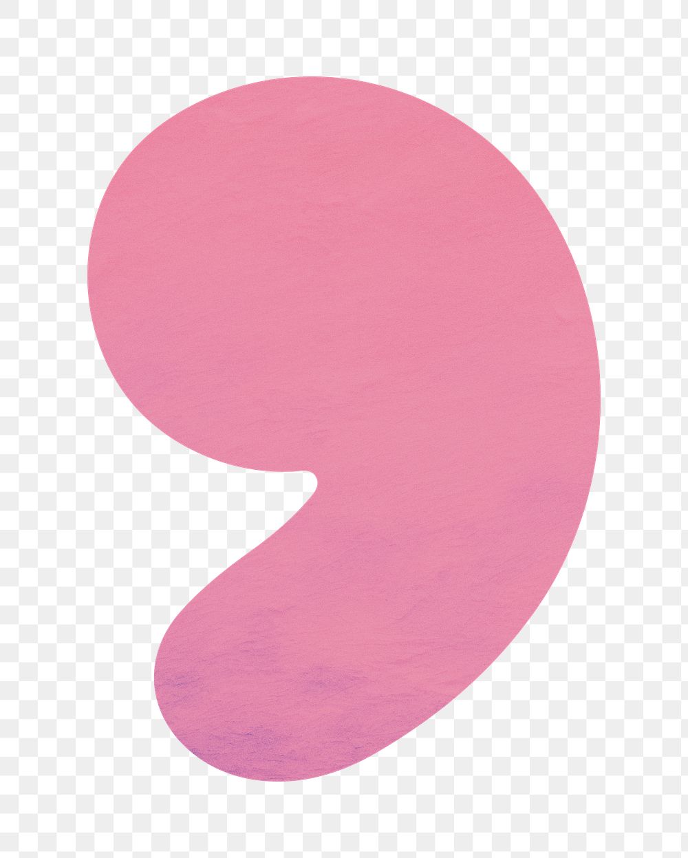PNG pink apostrophe sign, transparent background