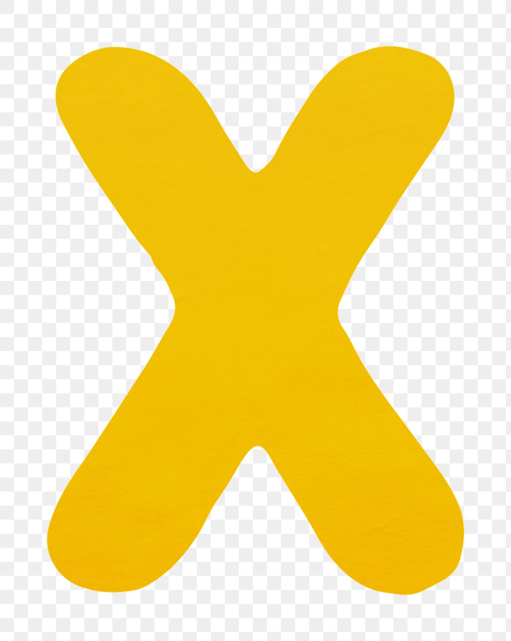 PNG yellow letter X  alphabet, transparent background