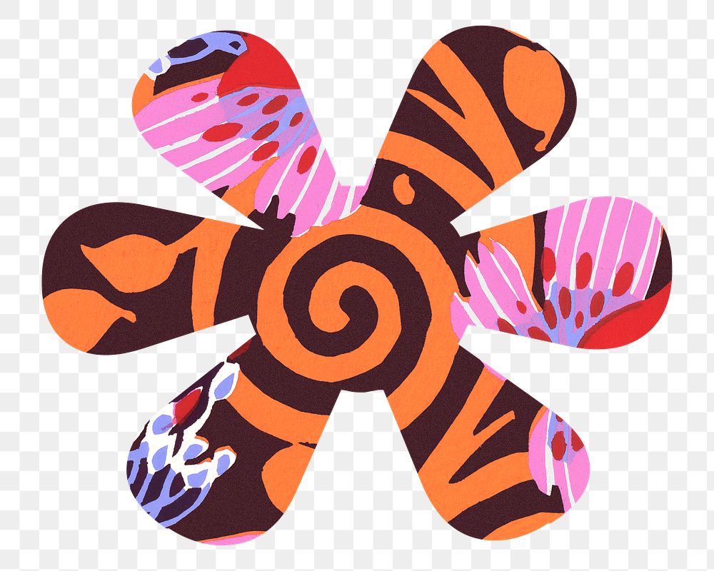 Asterisk sign png Seguy Papillons art illustration, transparent background