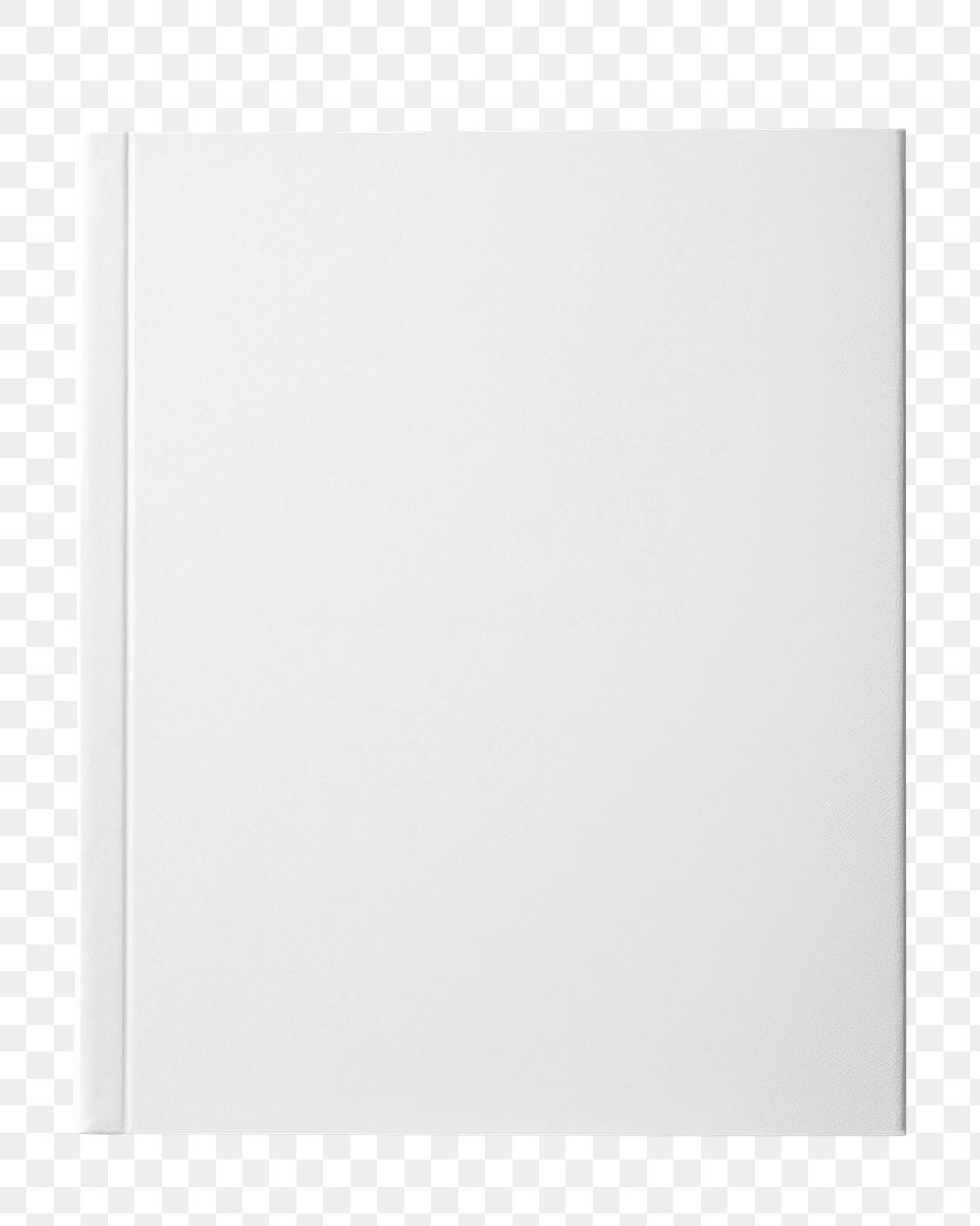 PNG white hardcover book, transparent background
