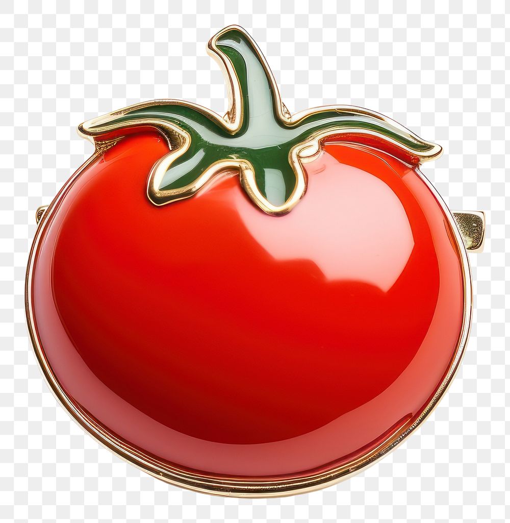 PNG Brooch of tomato accessories vegetable accessory.