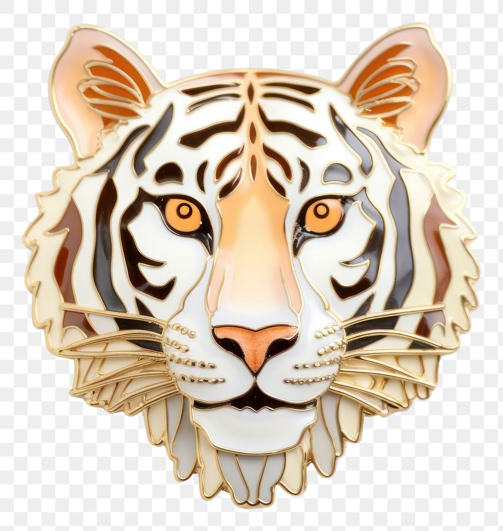 PNG Brooch of cute tiger accessories accessory wildlife