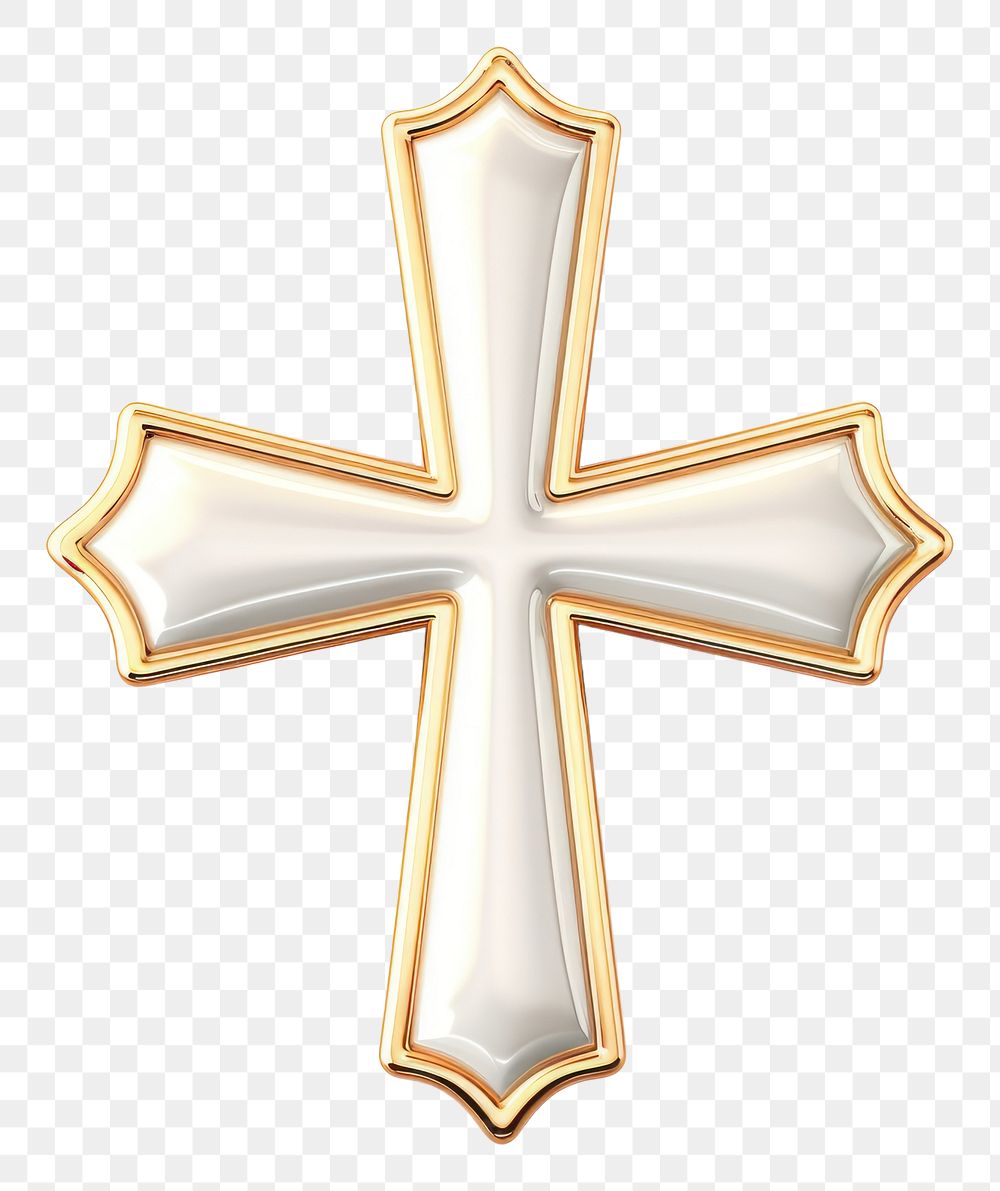 PNG Brooch of holy cross crucifix symbol