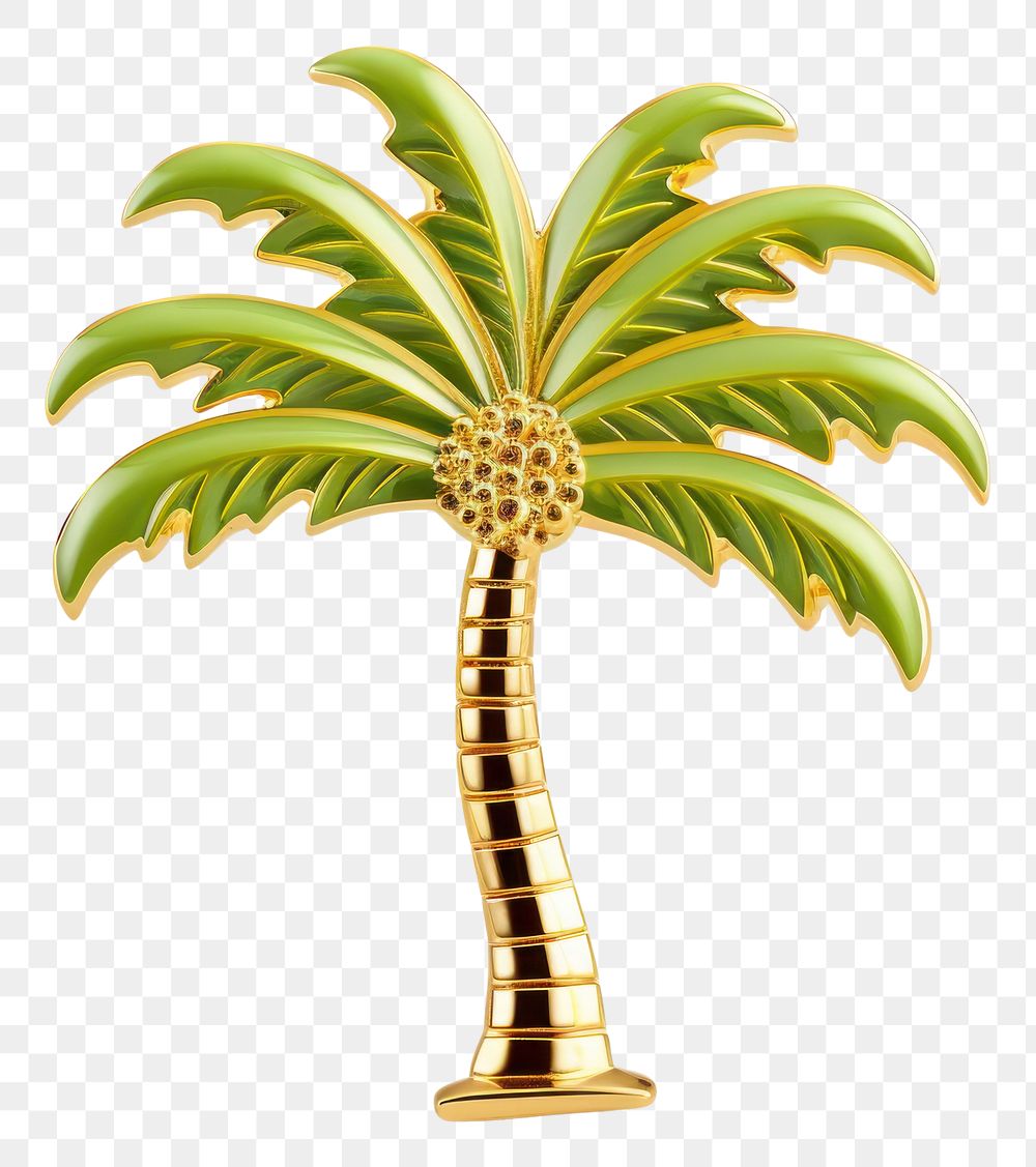 PNG Brooch of palm tree accessories arecaceae accessory.