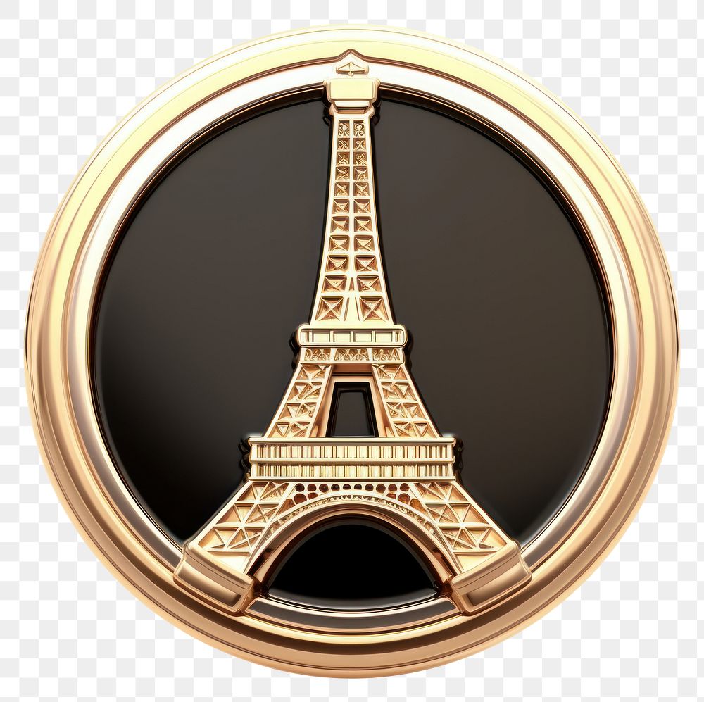 PNG Brooch of paris photo gold photography.