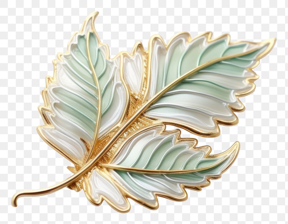 PNG Brooch of spring leaf accessories accessory jewelry