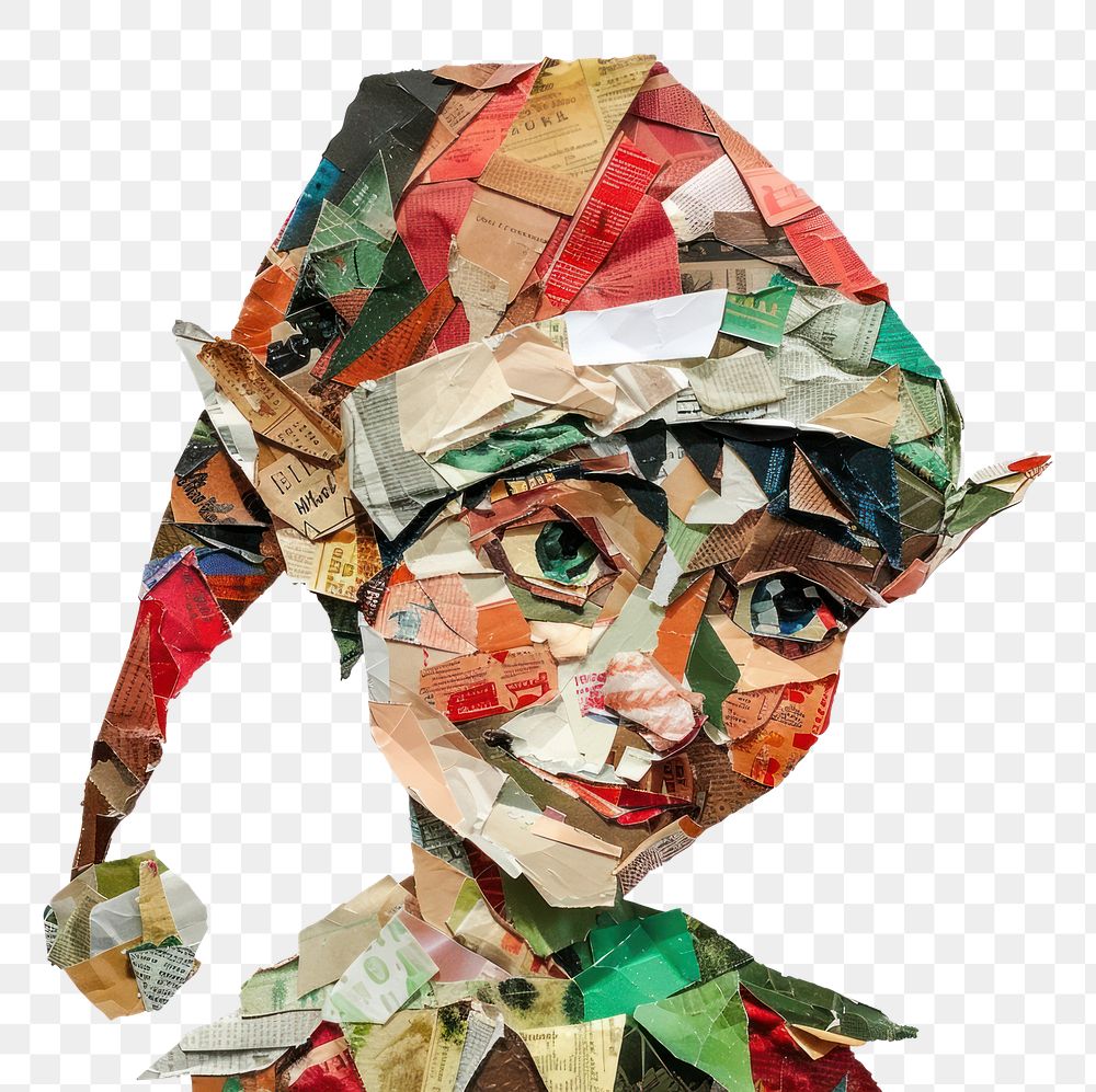 PNG Collage paper origami art.