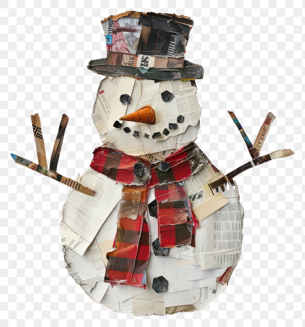 PNG Snowman outdoors nature winter.