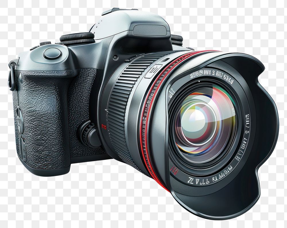 PNG  Professional DSLR camera electronics photography digital camera.