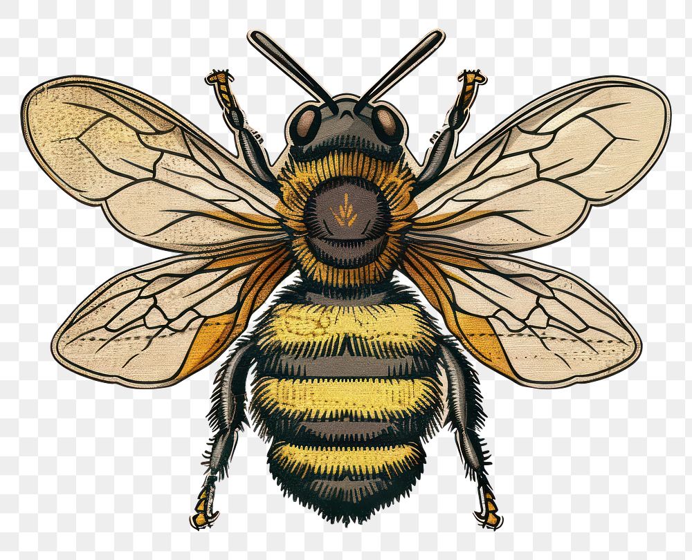 Honey bee shape ticket invertebrate bumblebee andrena