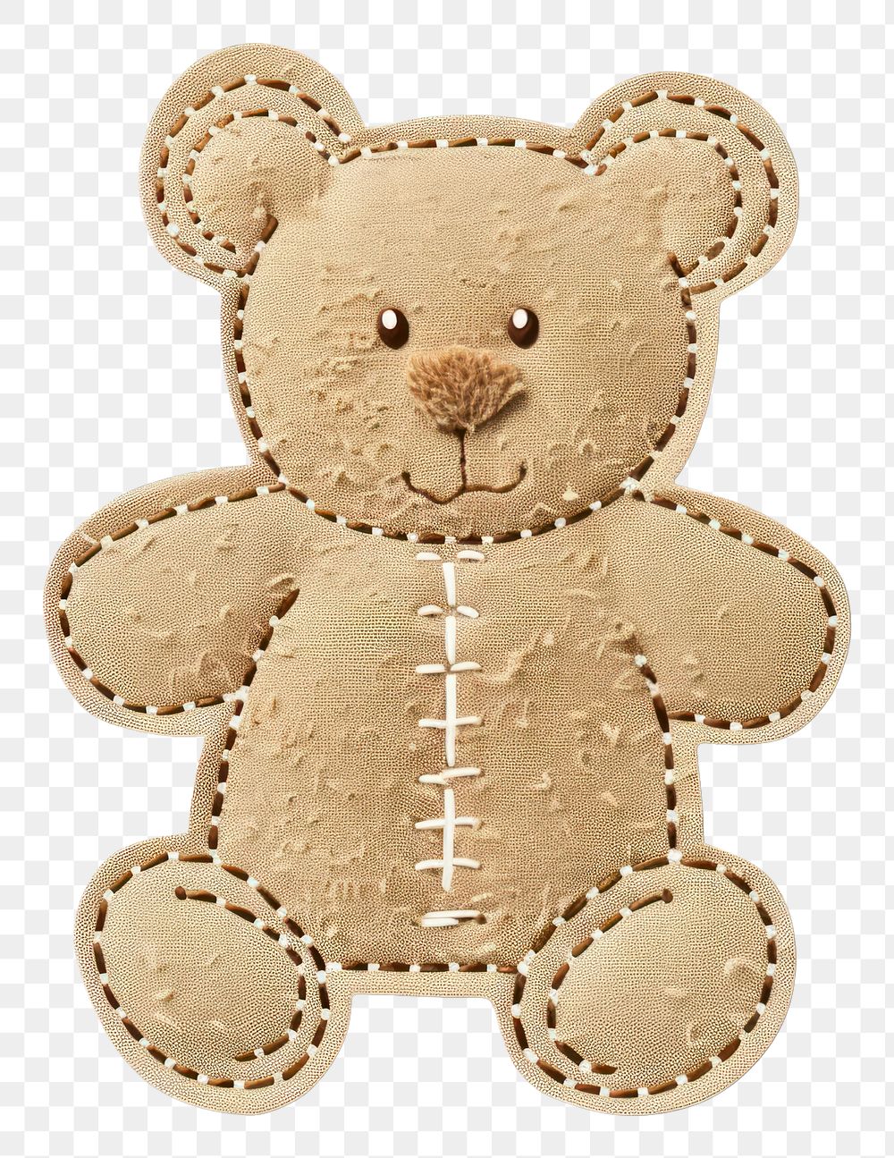 Teddy bear shape ticket confectionery accessories gingerbread.