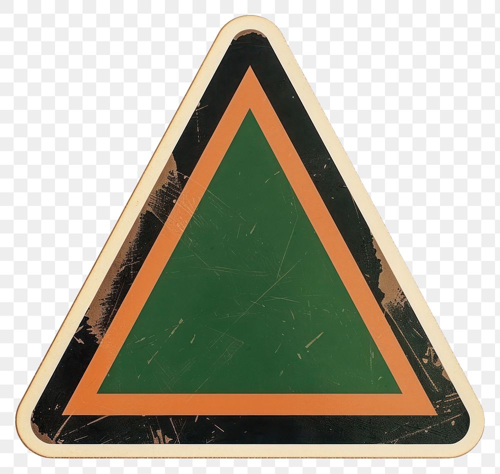 Triangle shape ticket blackboard symbol sign.