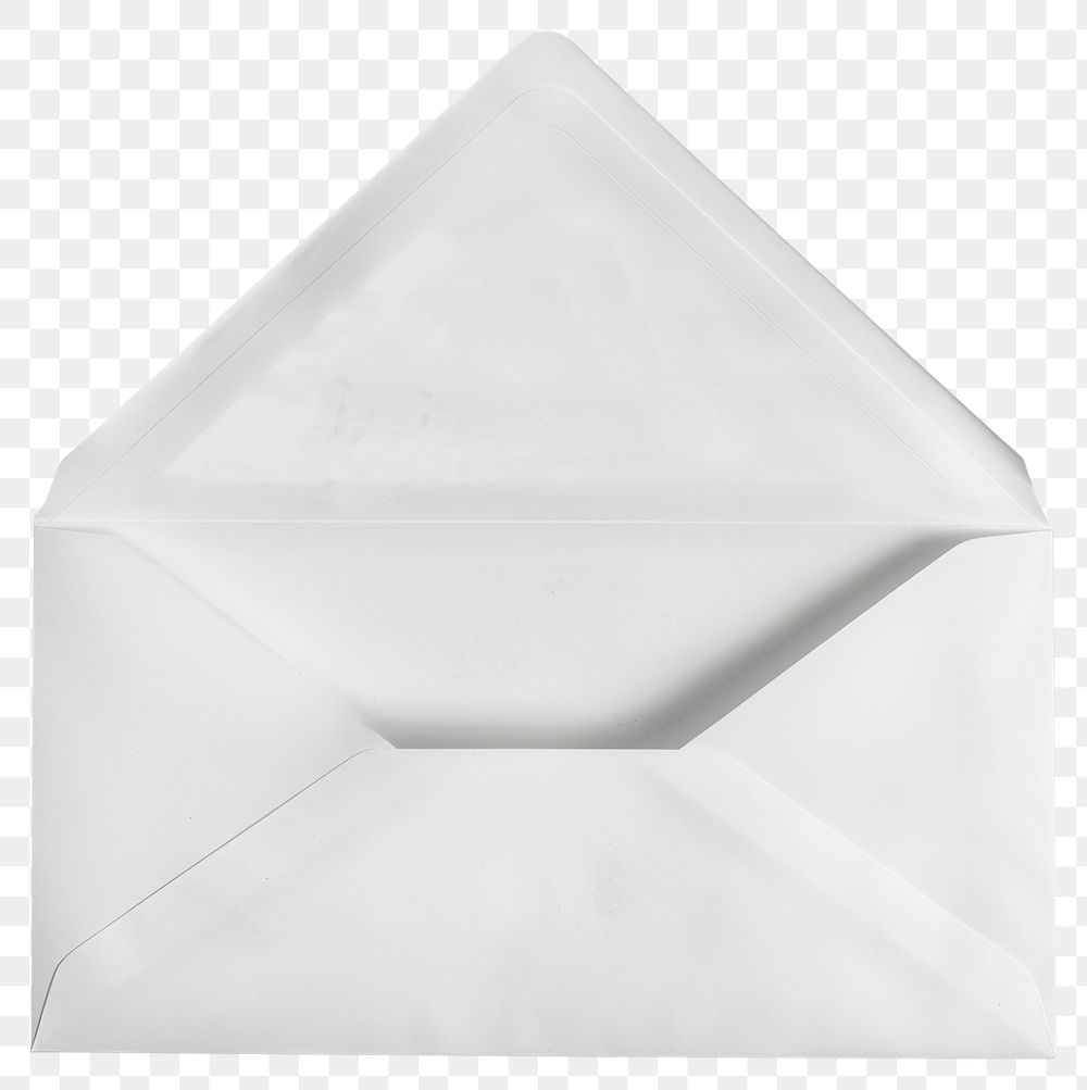 PNG  White opened envelope letterbox mailbox