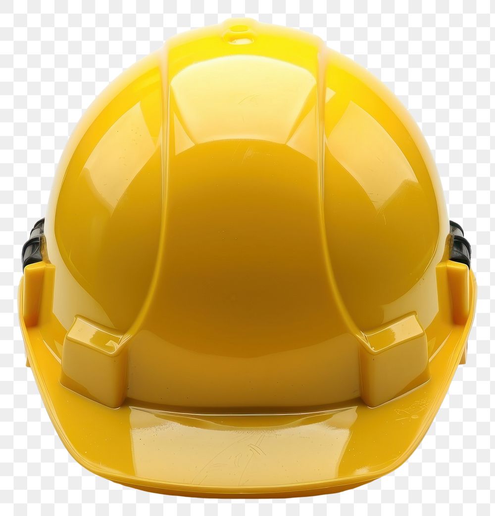 PNG Photo of yellow construction helmet clothing apparel hardhat.