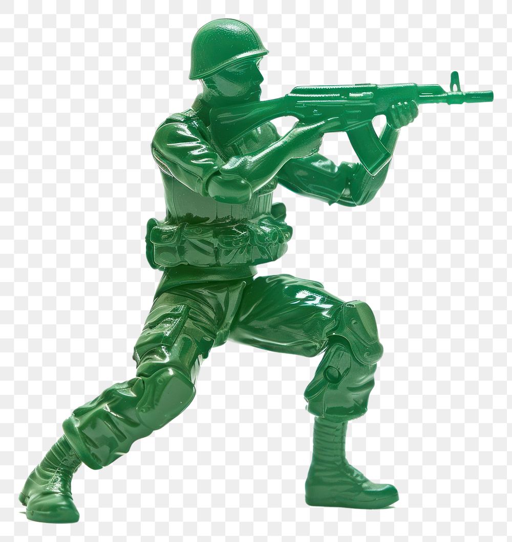 PNG Plastic toy soldier doing playing weaponry firearm person