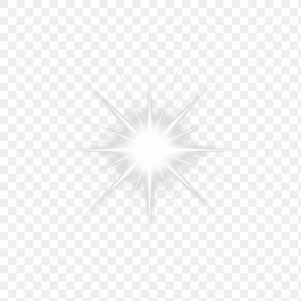 PNG An isolated white blink light effect background black starburst.