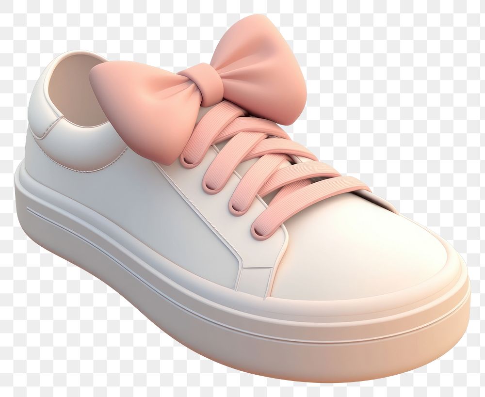 PNG Coquette sneakers footwear shoe pink.