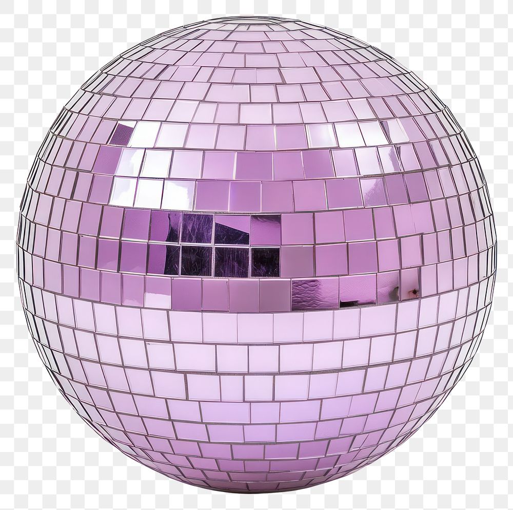 PNG Lavender disco ball vibrant | Free PNG - rawpixel