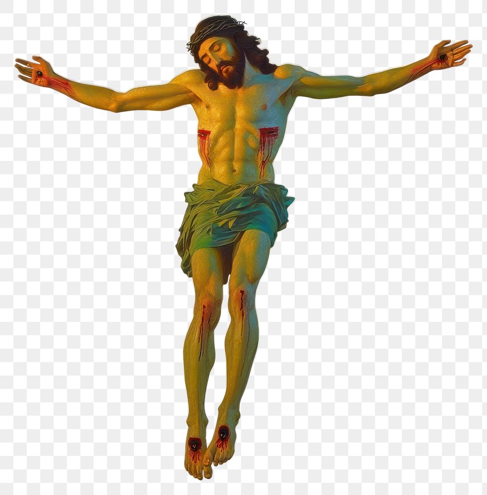 PNG Jesus art representation crucifixion.