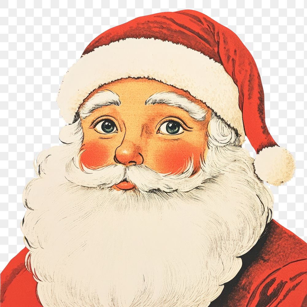 PNG Santa art illustration illustrated.