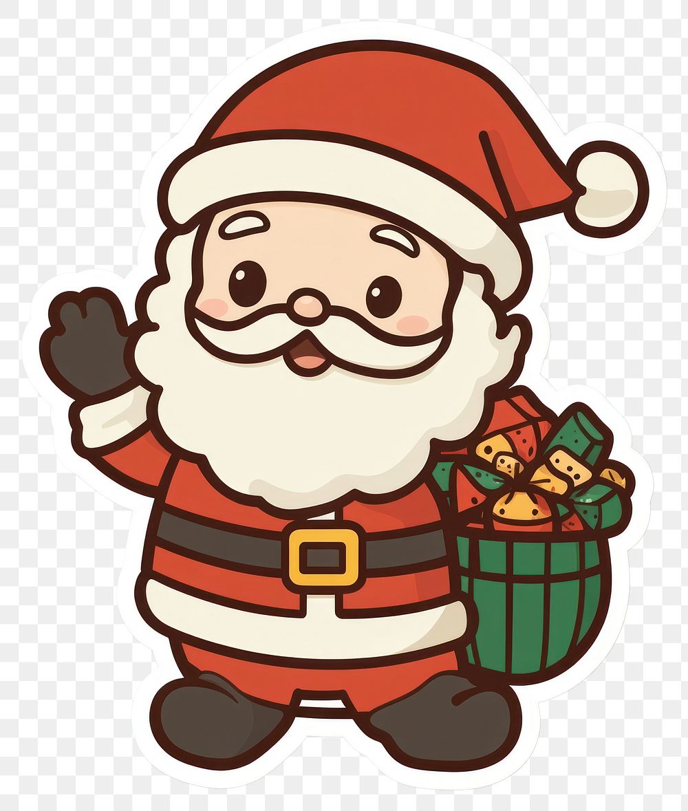 PNG Cute Christmas Santa Claus illustration christmas santa.