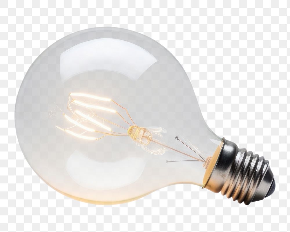 PNG Glass lighting bulb lightbulb electricity illuminated. 