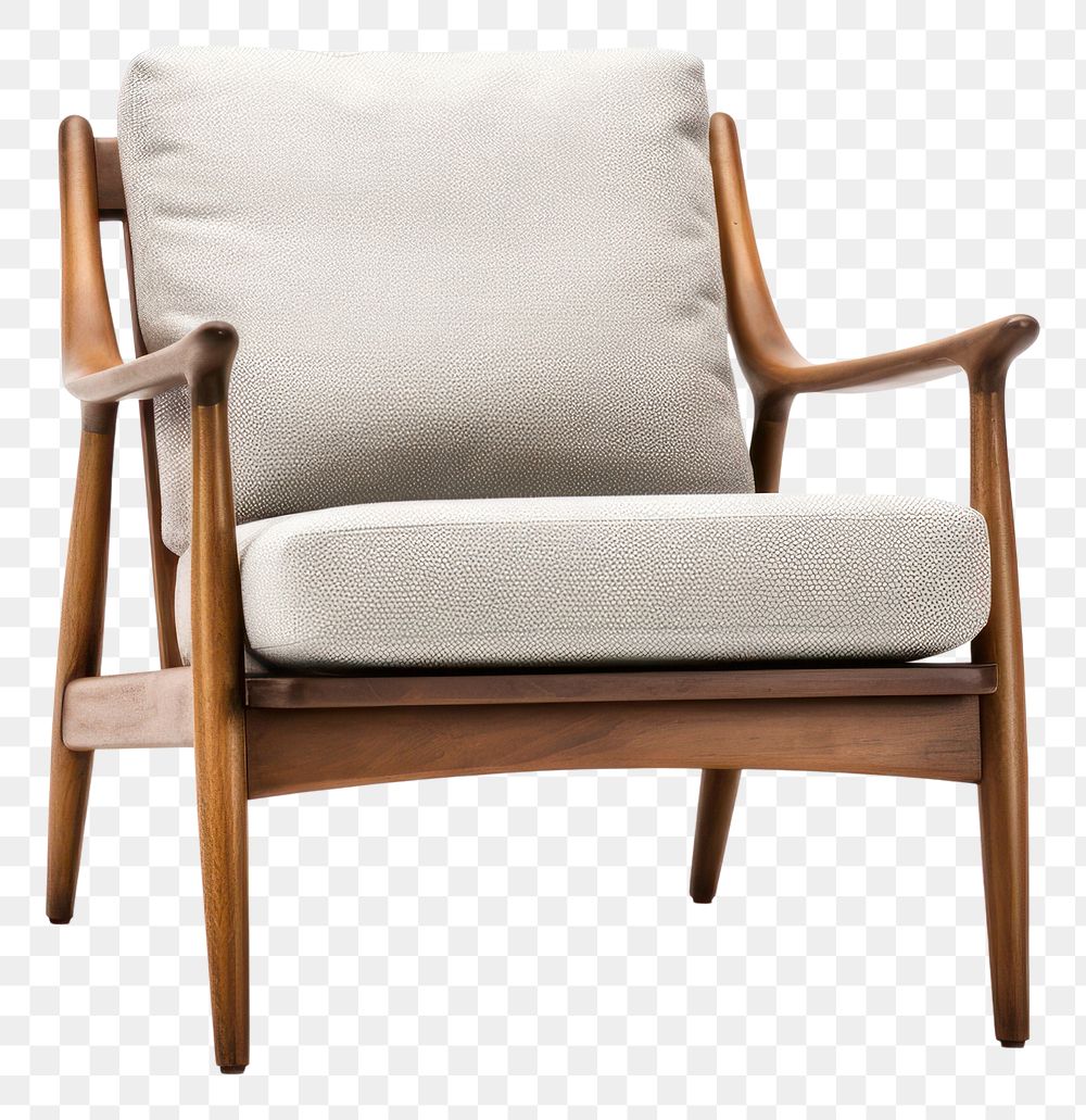 PNG Mid-Century Modern chair furniture mid-century armchair.