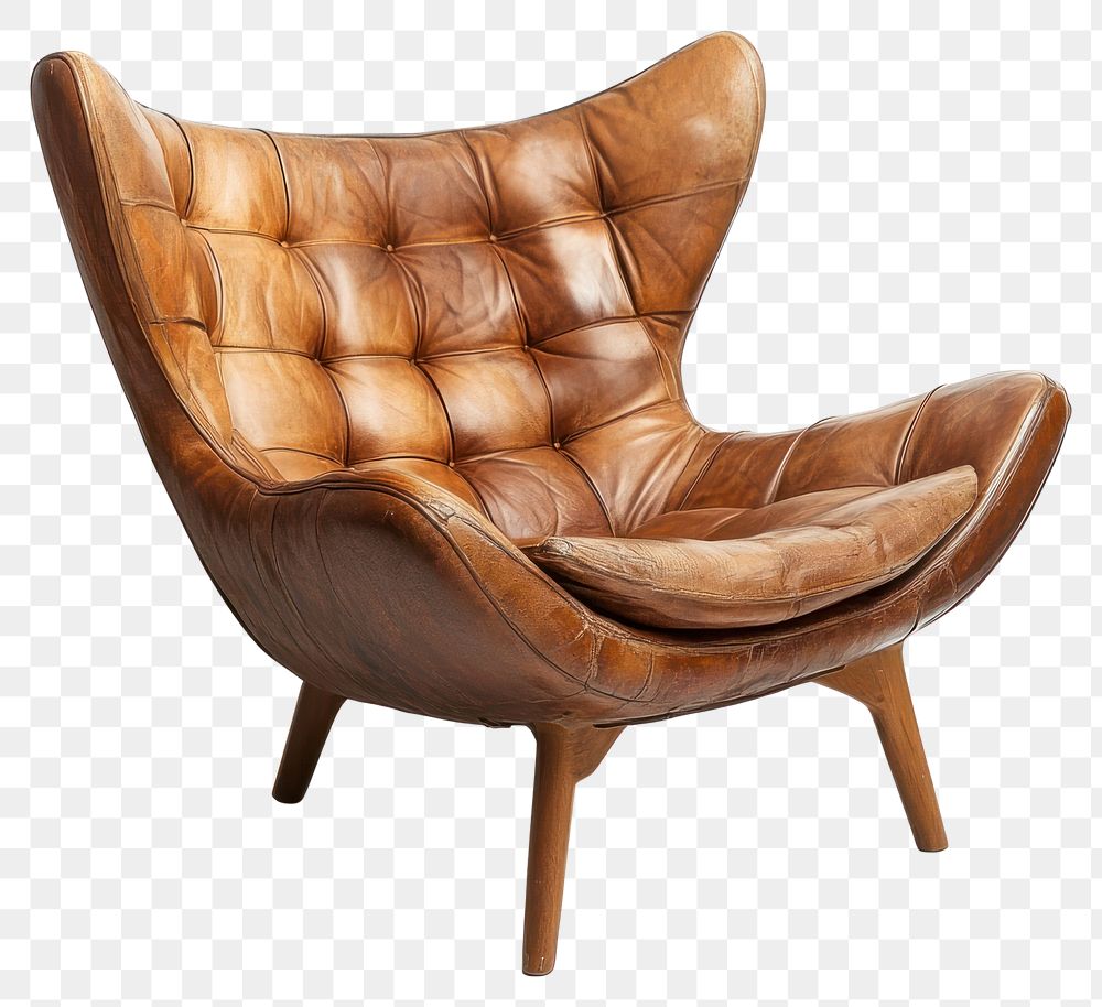 PNG Chair furniture modern brown.