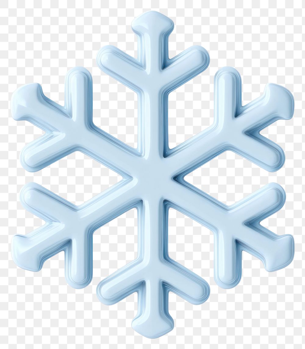 PNG Snowflake illustration symbol decoration.